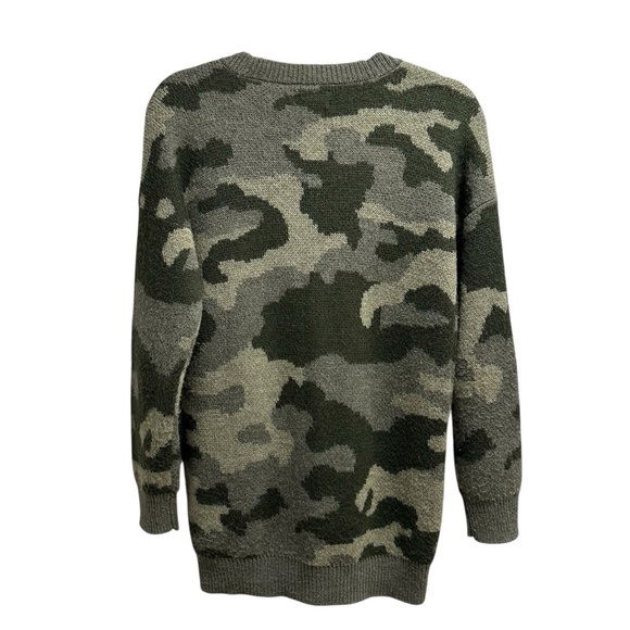 Lucky Brand wool blend camo cardigan sweater Small - Picture 8 of 12